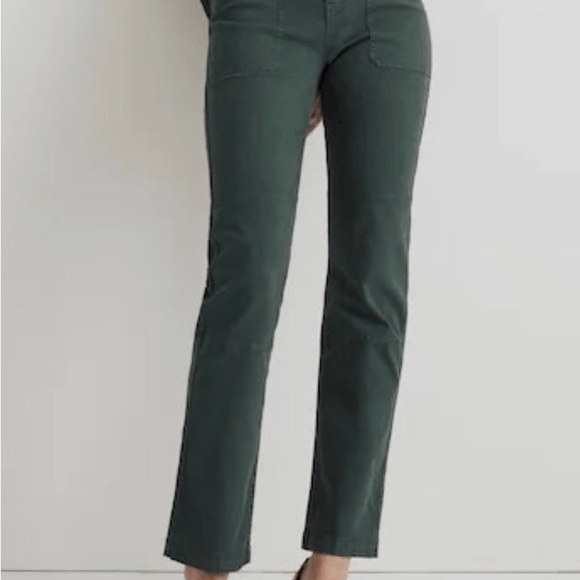 Madewell Dark Green Straight Leg Jeans - Picture 2 of 7